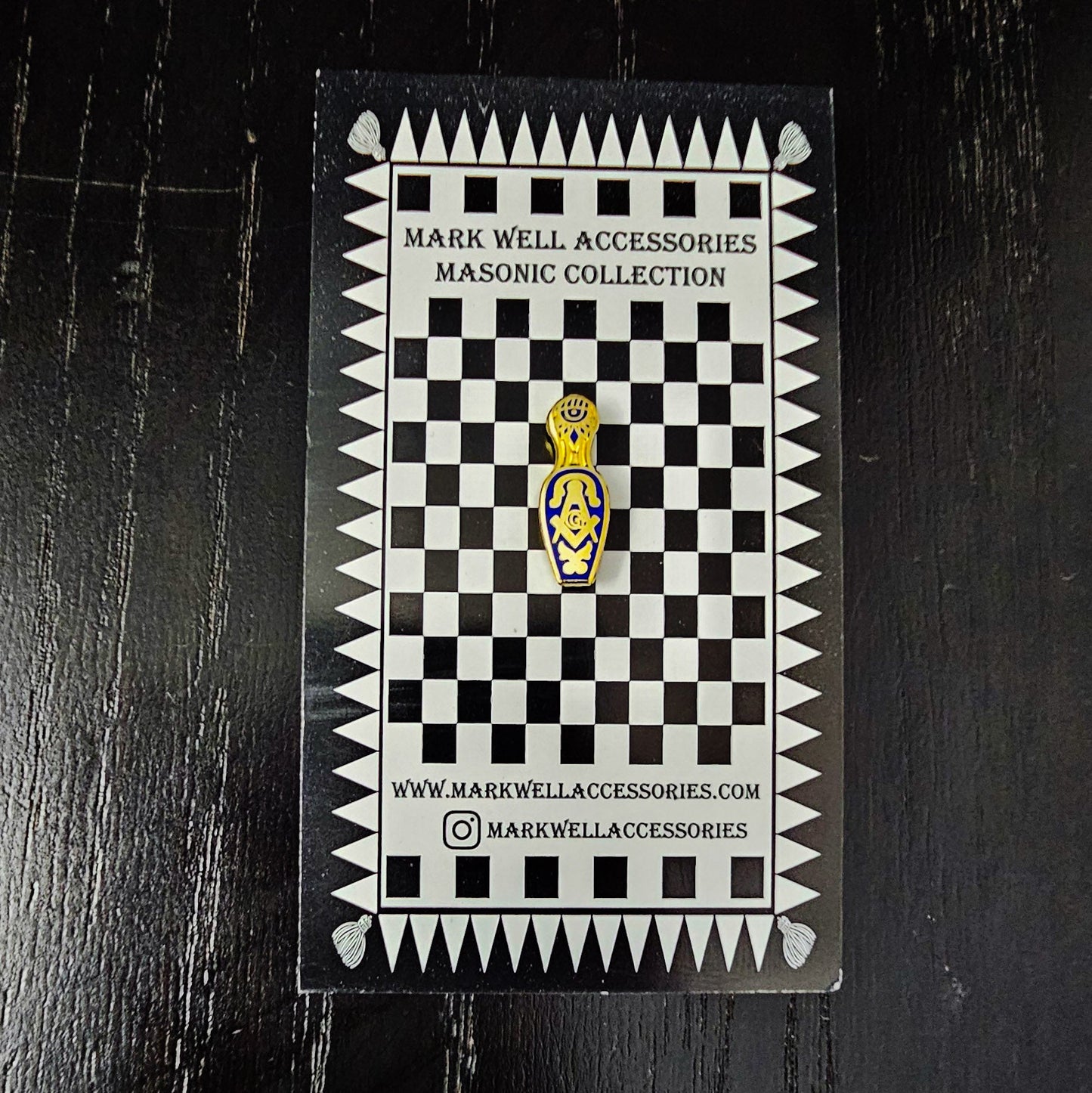 Widow's Slipper Masonic Lapel Pin