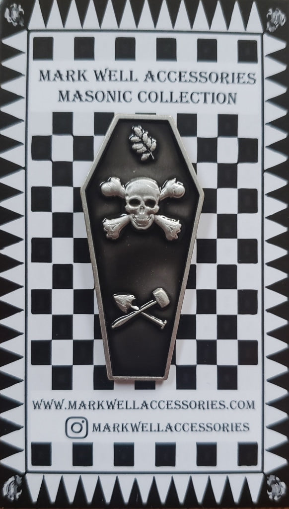 Masonic Master Mason Coffin Pin Masonic Original Pin