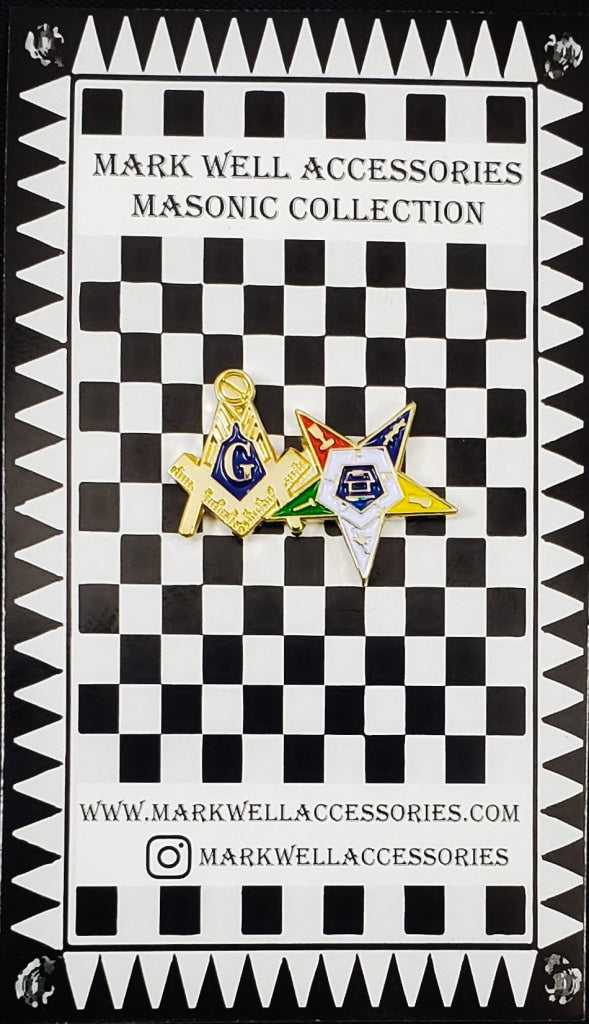 Masonic + Order of the Eastern Star Pin Masonic Pin