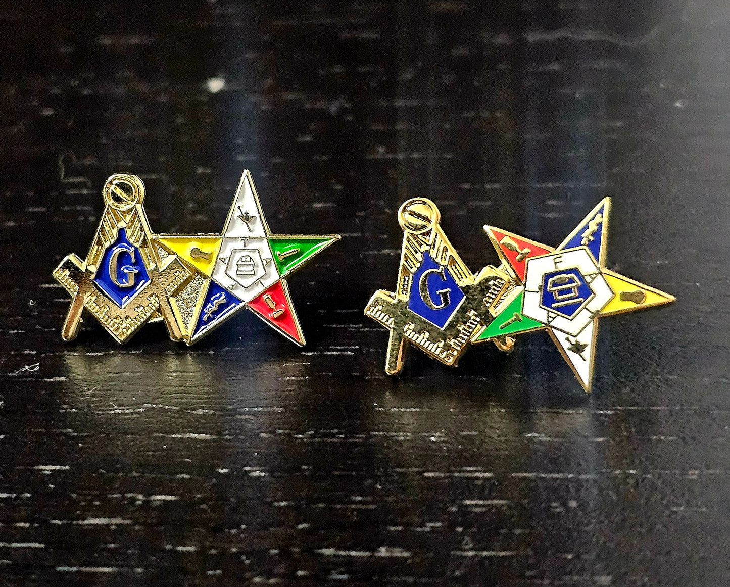 Unity Lapel Pin – Square & Compass + Eastern Star