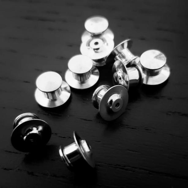 Locking Pin Backs - 10 Pcs Pin Back