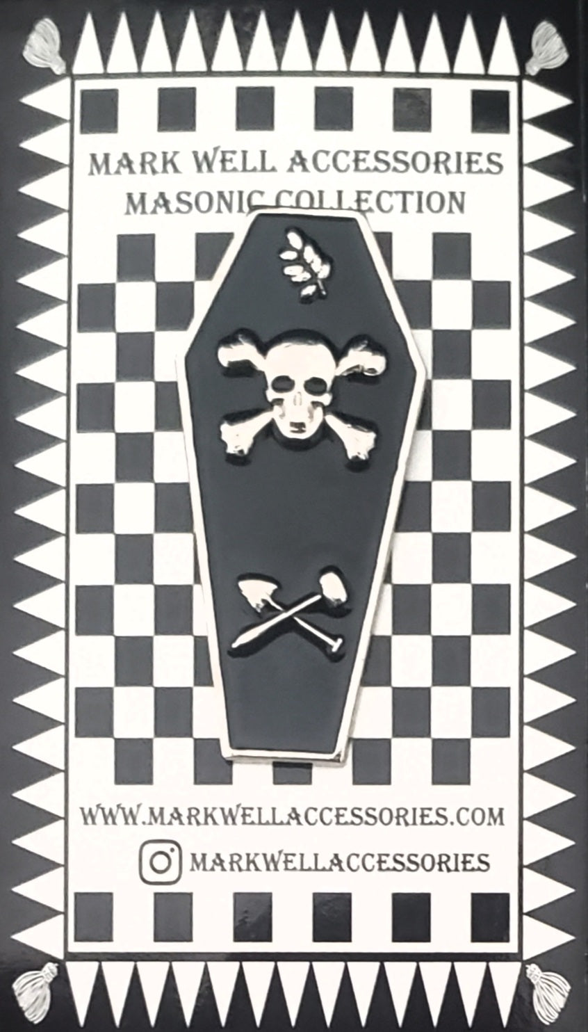 Masonic Master Mason Coffin Pin Masonic Original Pin