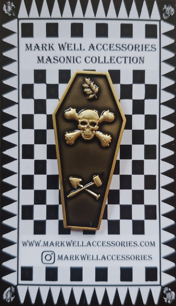 Masonic Master Mason Coffin Pin Masonic Original Pin