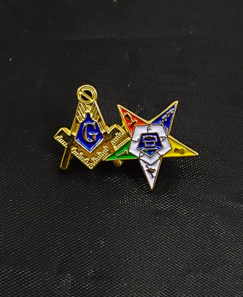 Masonic + Order of the Eastern Star Pin Masonic Pin
