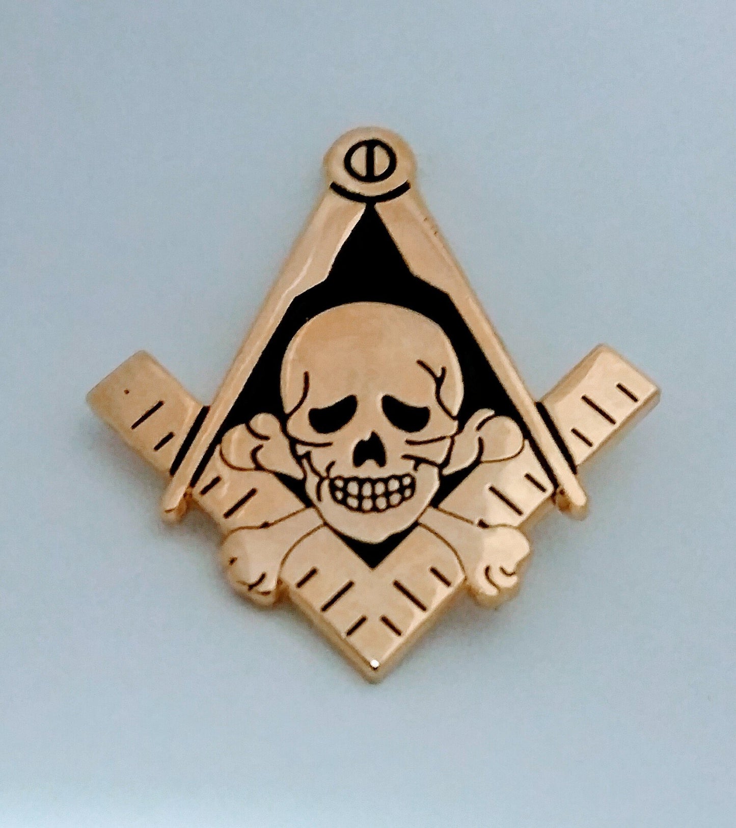 Momento Mori Masonic Skull Lapel Pin Masonic Pin